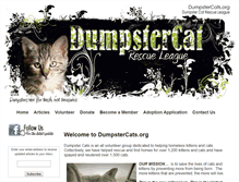 Tablet Screenshot of dumpstercats.org